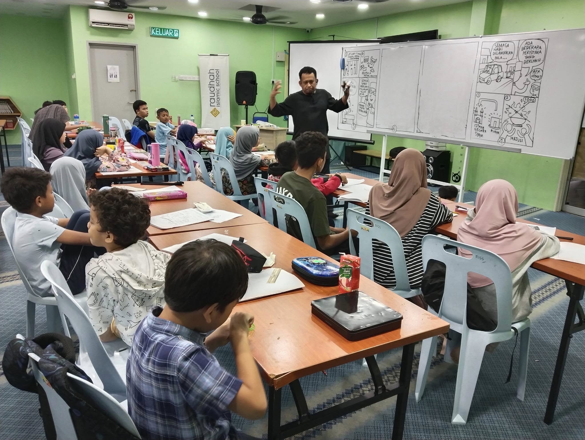 Raudhah-Islamic-School-bengkel-ustaz-kartun-03