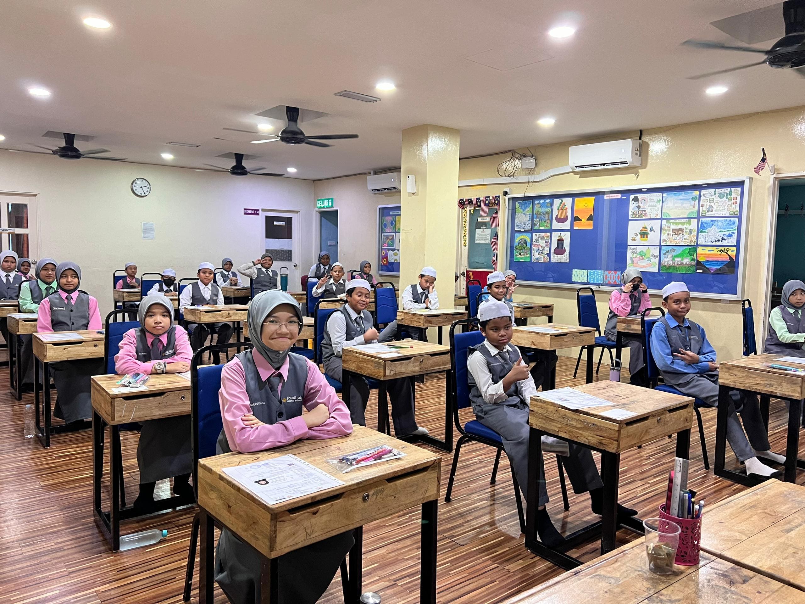 Murid Raudhah Islamic School menduduki PSRA