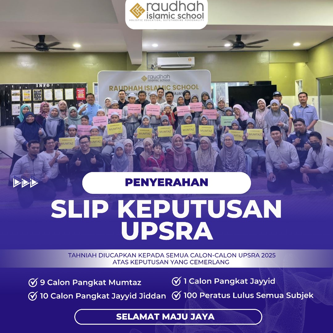Keputusan cemerlang UPSRA RIS Putrajaya
